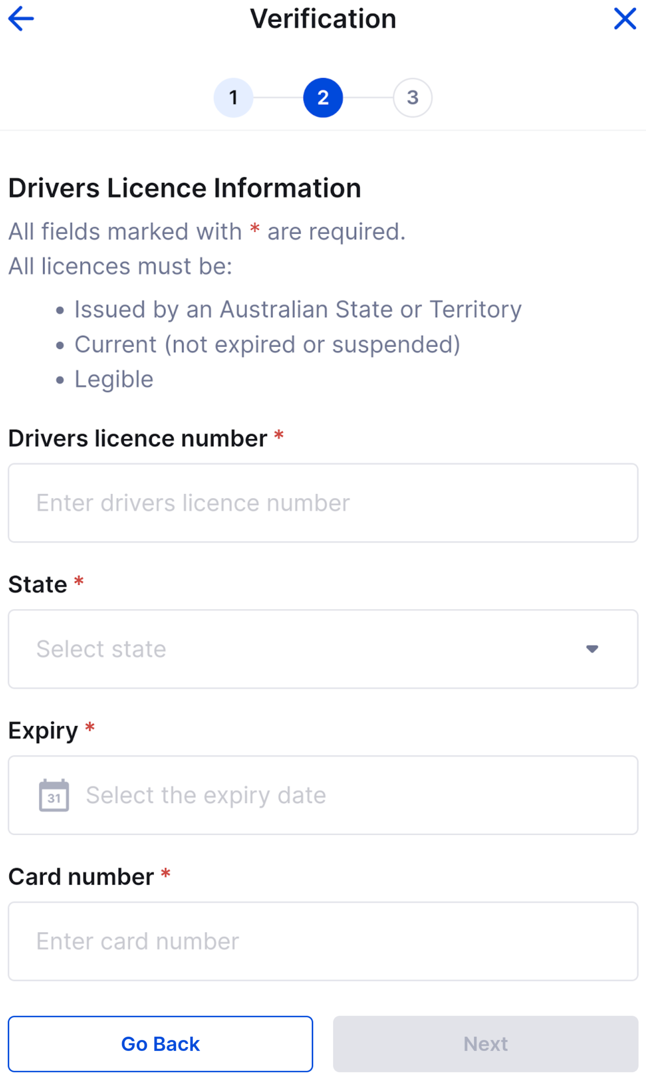 CoinSpot App - Driver's Licence Info.png