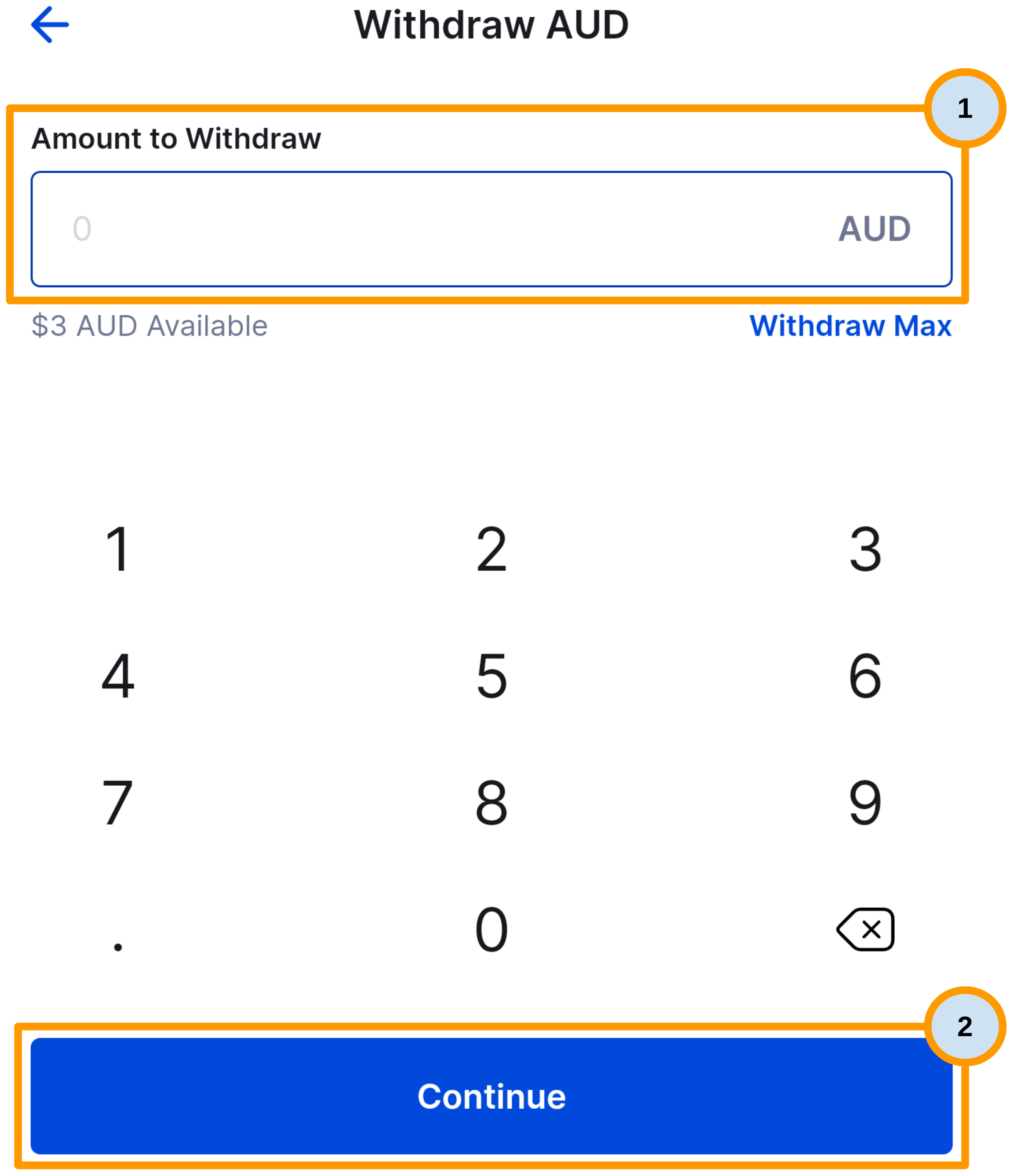 CoinSpot App - AUD Withdrawal Amount.png