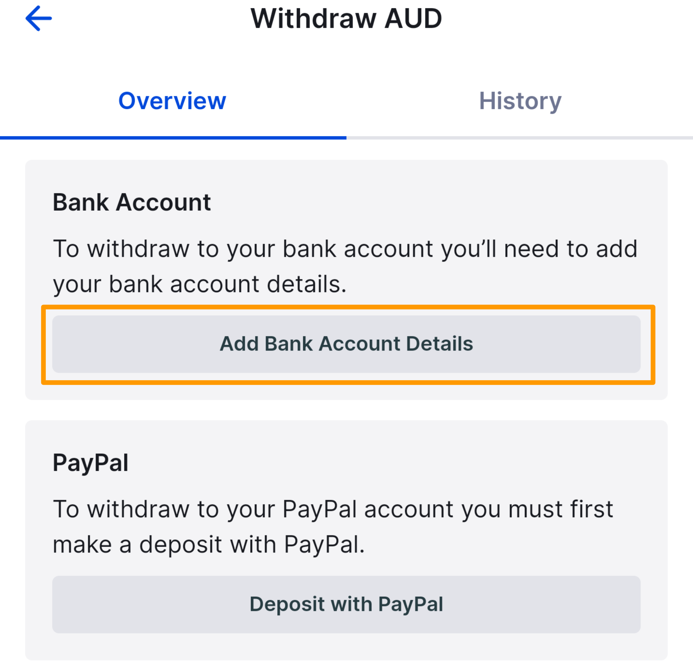 CoinSpot Mobile App - AUD Withdrawal - Add Bank Details.png