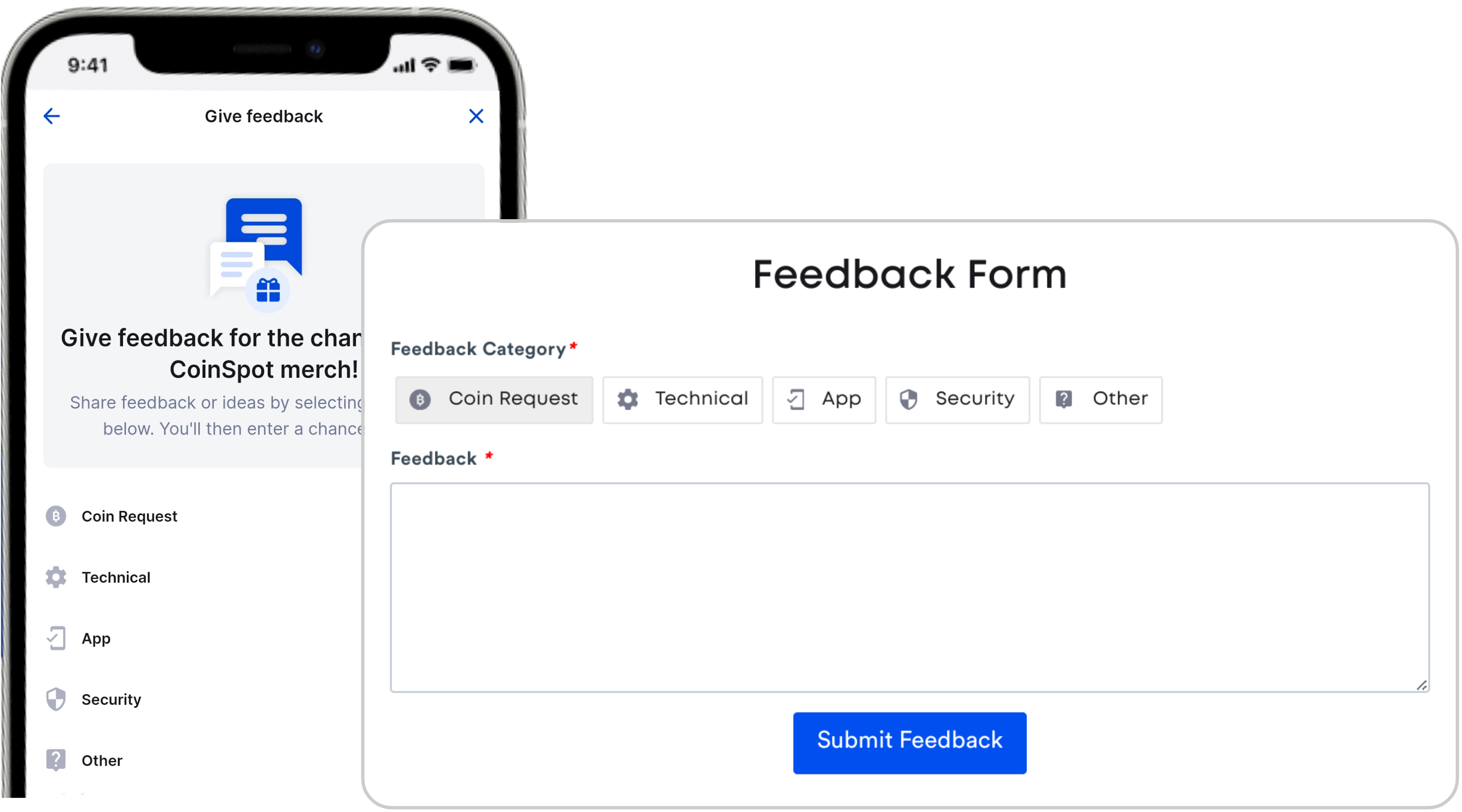 CoinSpot - Give Feedback form.png