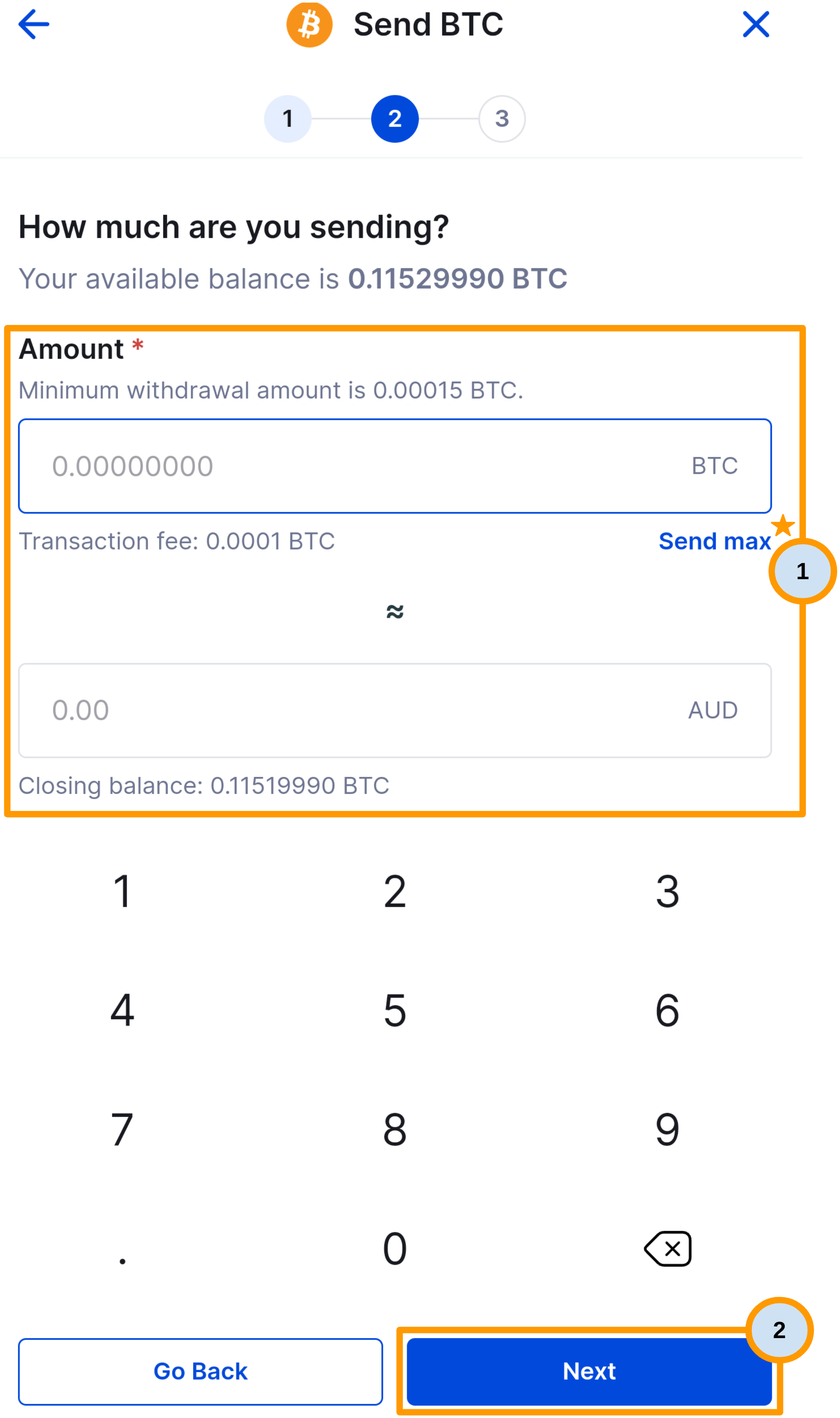 CoinSpot Mobile App - How to send to an external wallet – CoinSpot