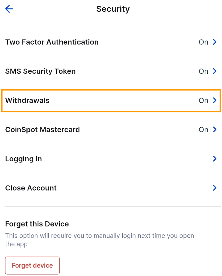 CoinSpot Mobile App - Withdrawals .png