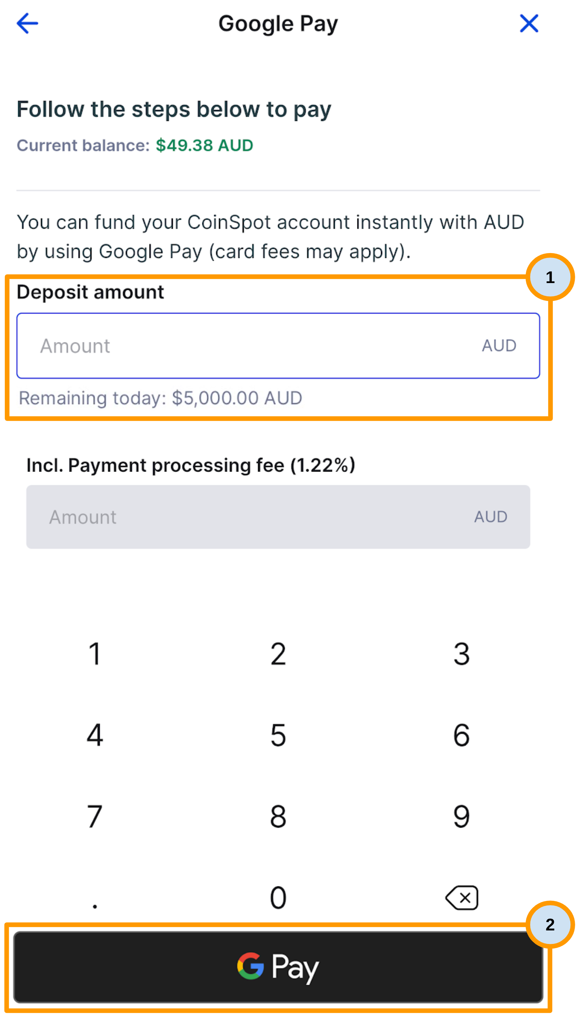 CoinSpot App - Google Pay Page.png