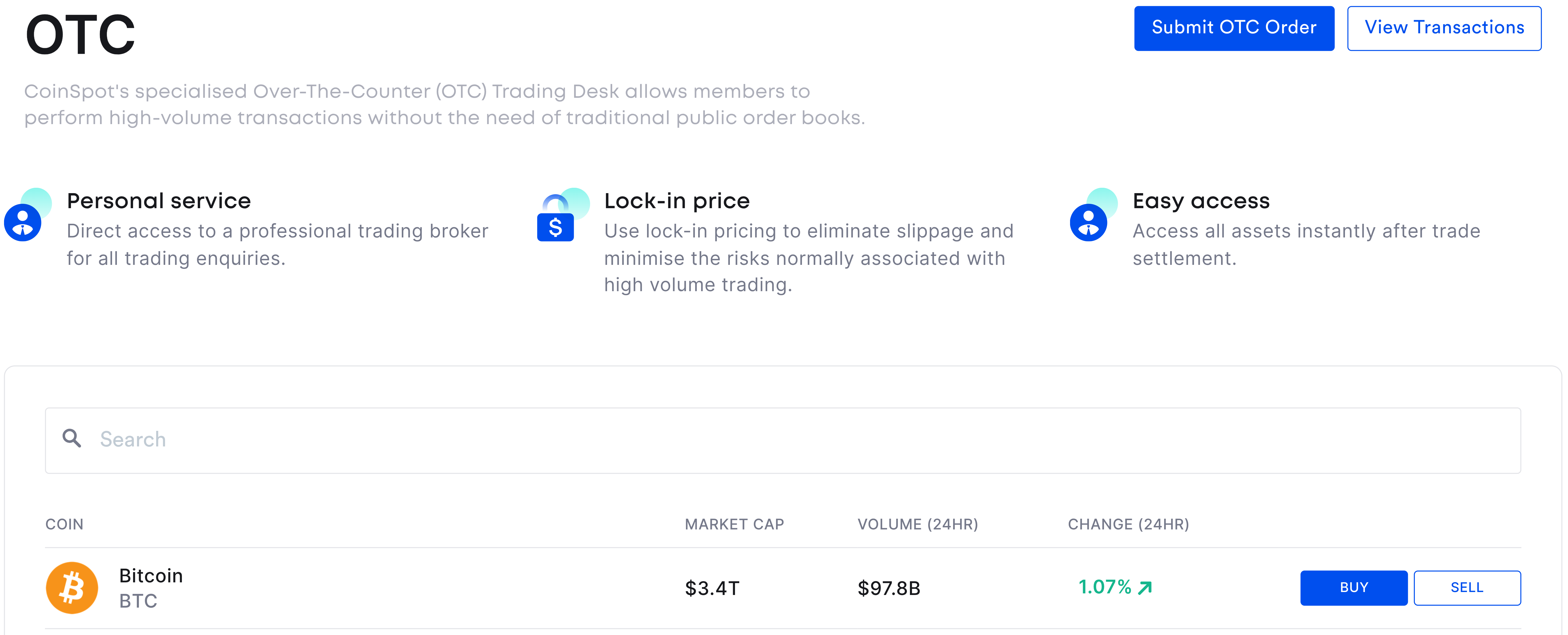 CoinSpot OTC – CoinSpot
