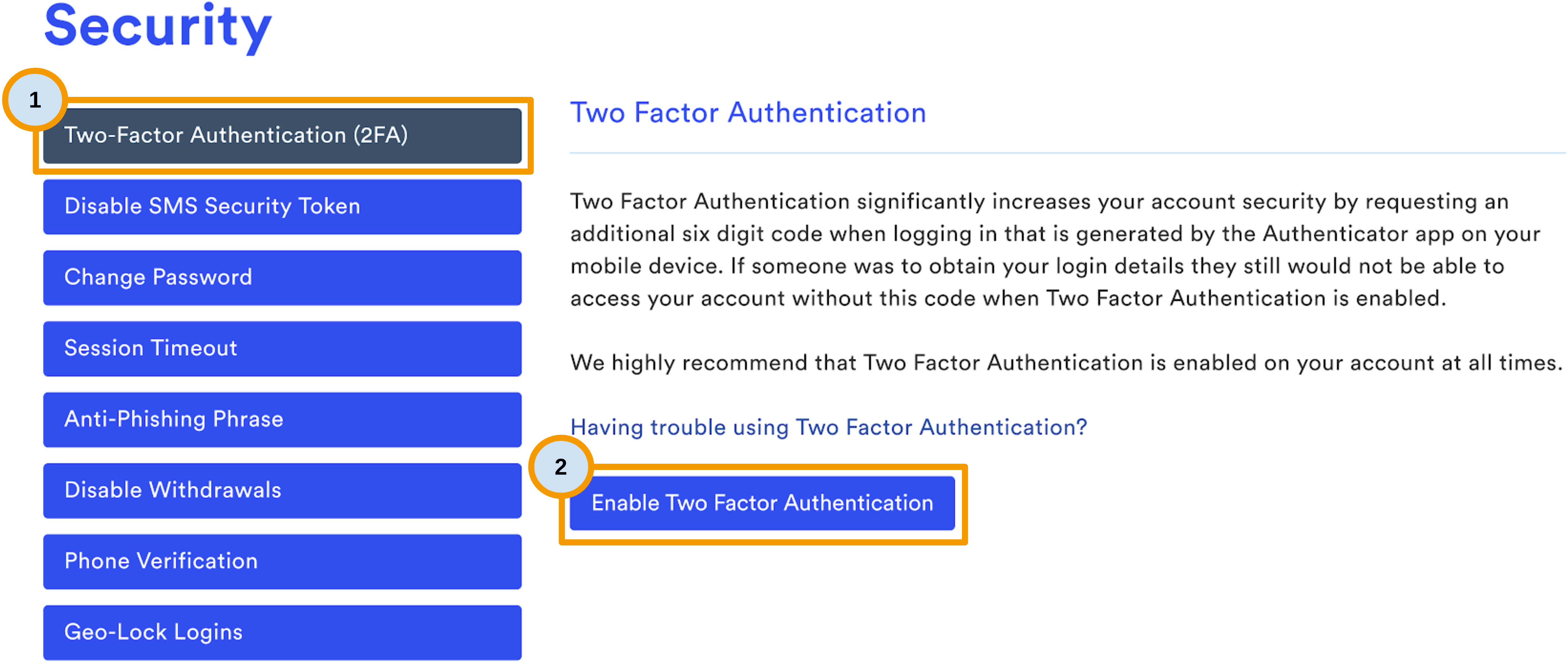 How to set up 2FA – CoinSpot