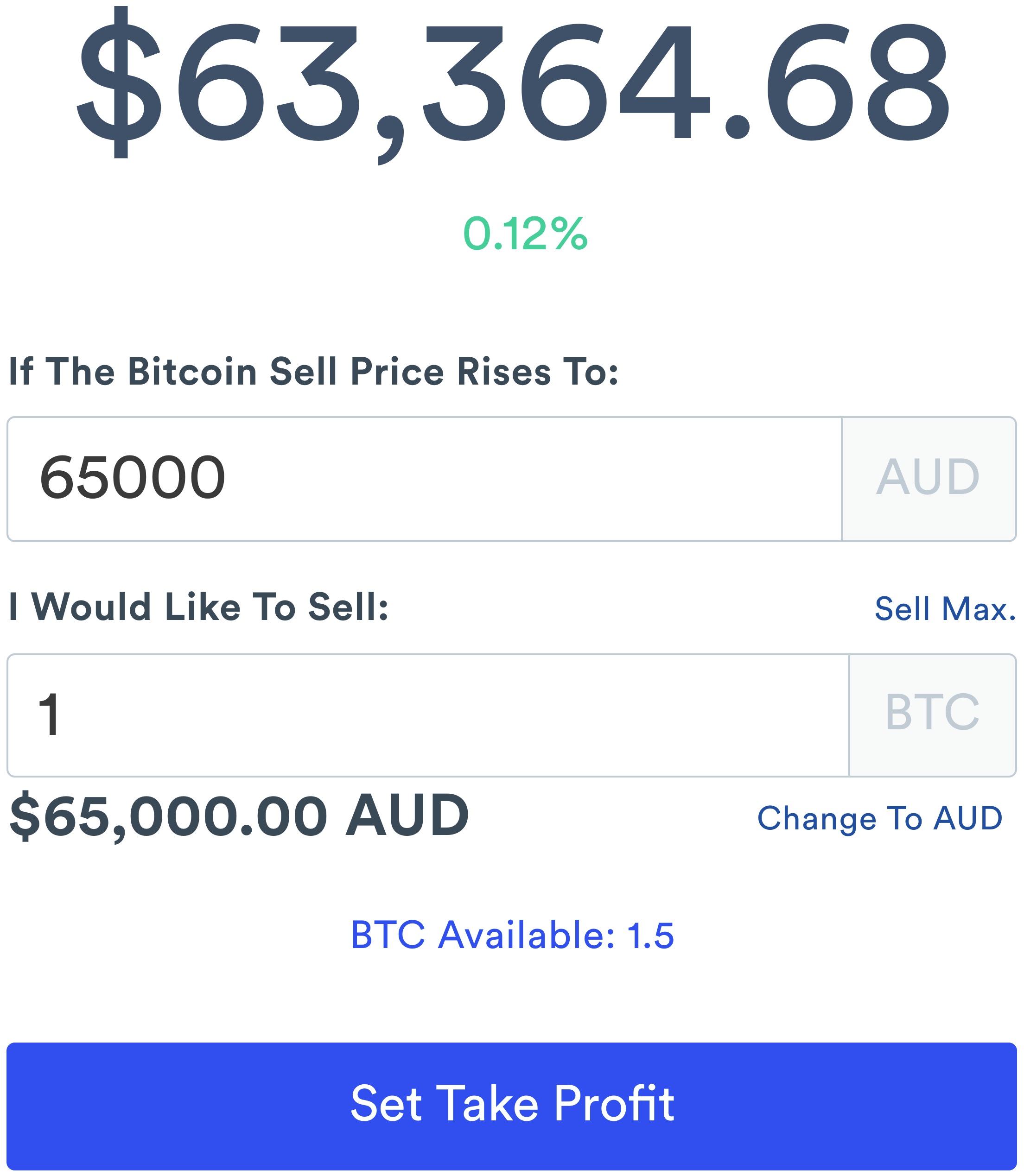Stop Loss & Take Profit Orders – CoinSpot