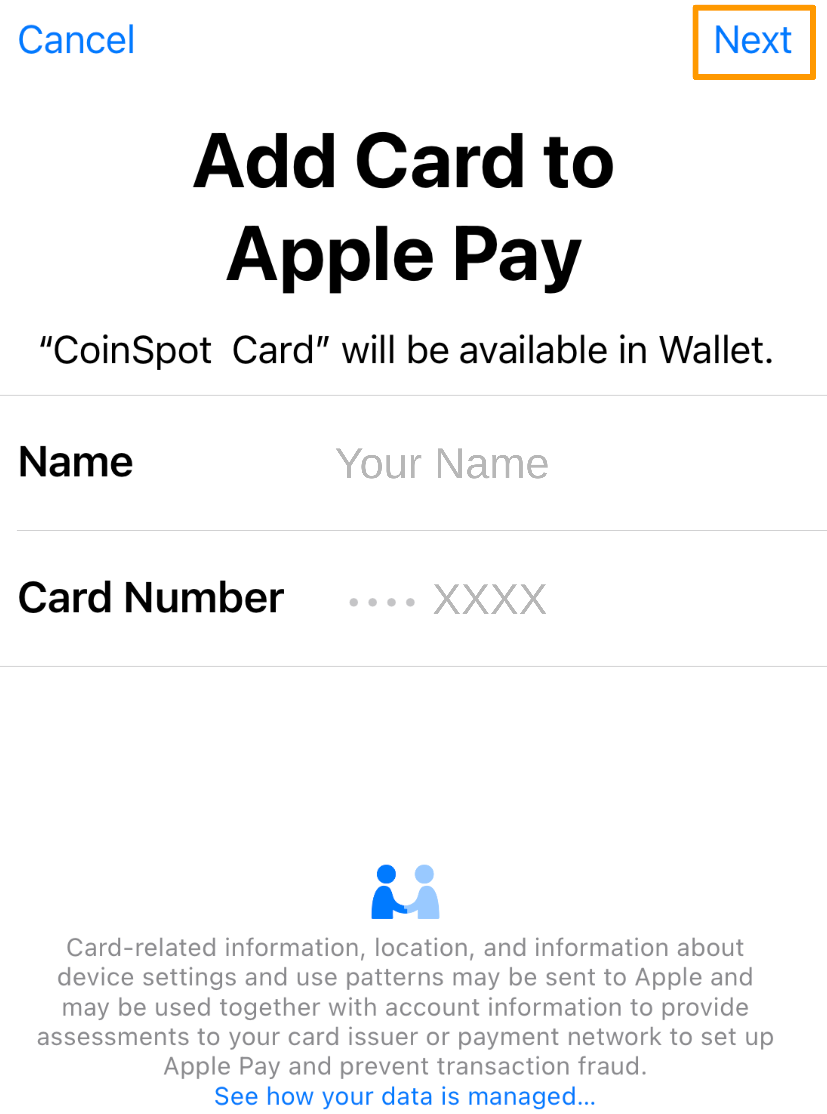 CoinSpot Mastercard How to add your CoinSpot Mastercard to Apple Pay