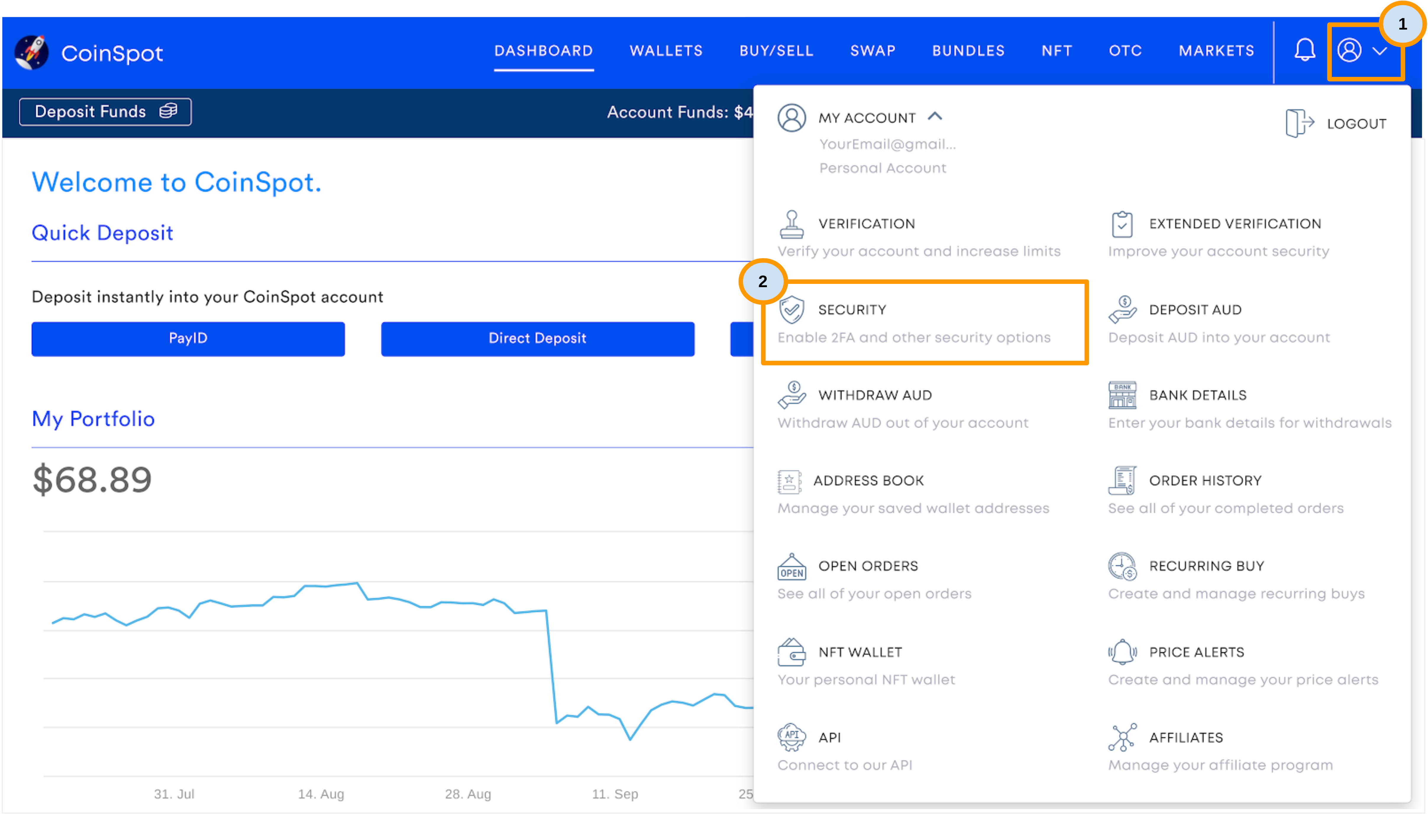 CoinSpot - My Account Menu - Security.png