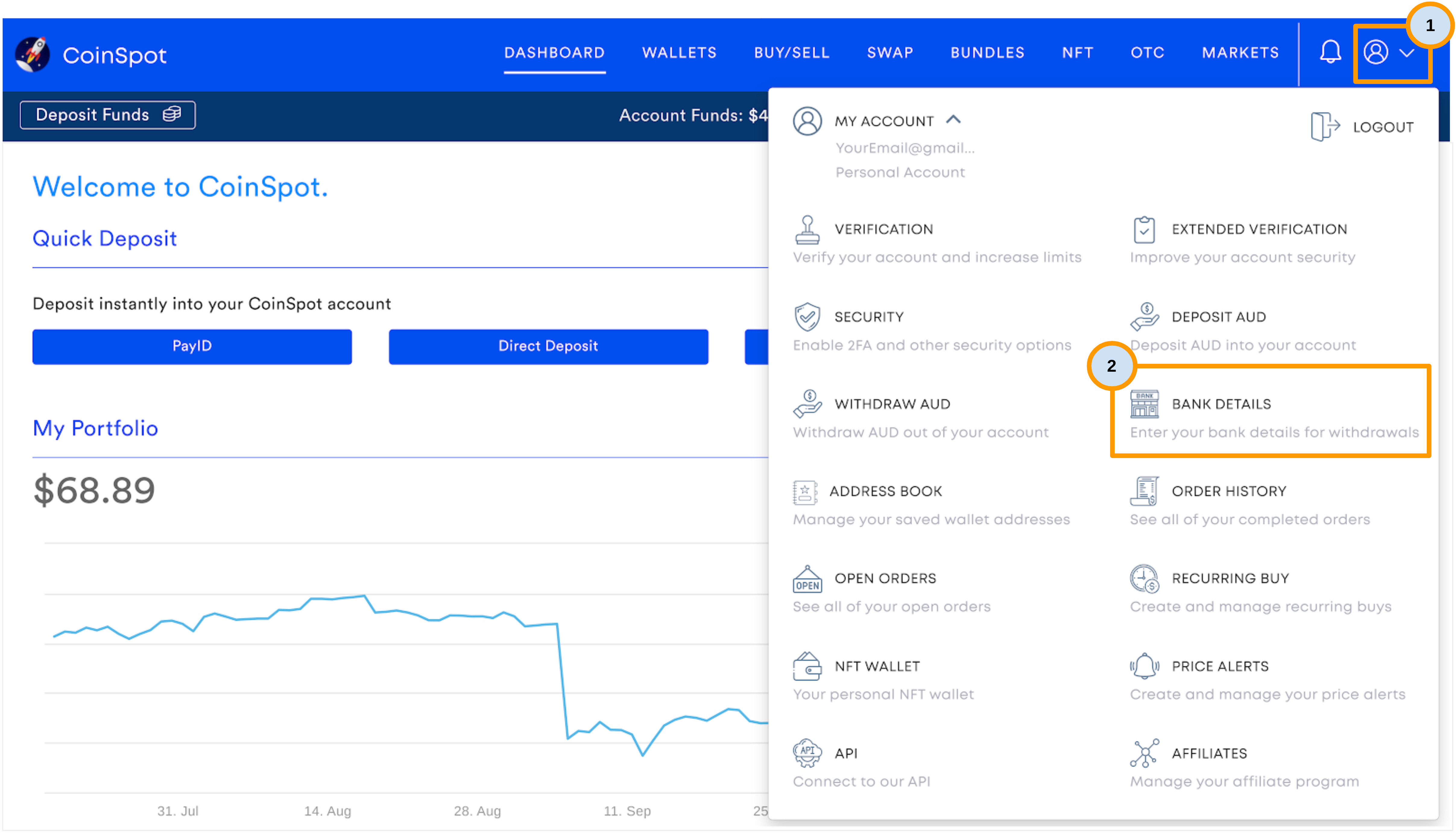CoinSpot - My Account Menu - Bank Details.png