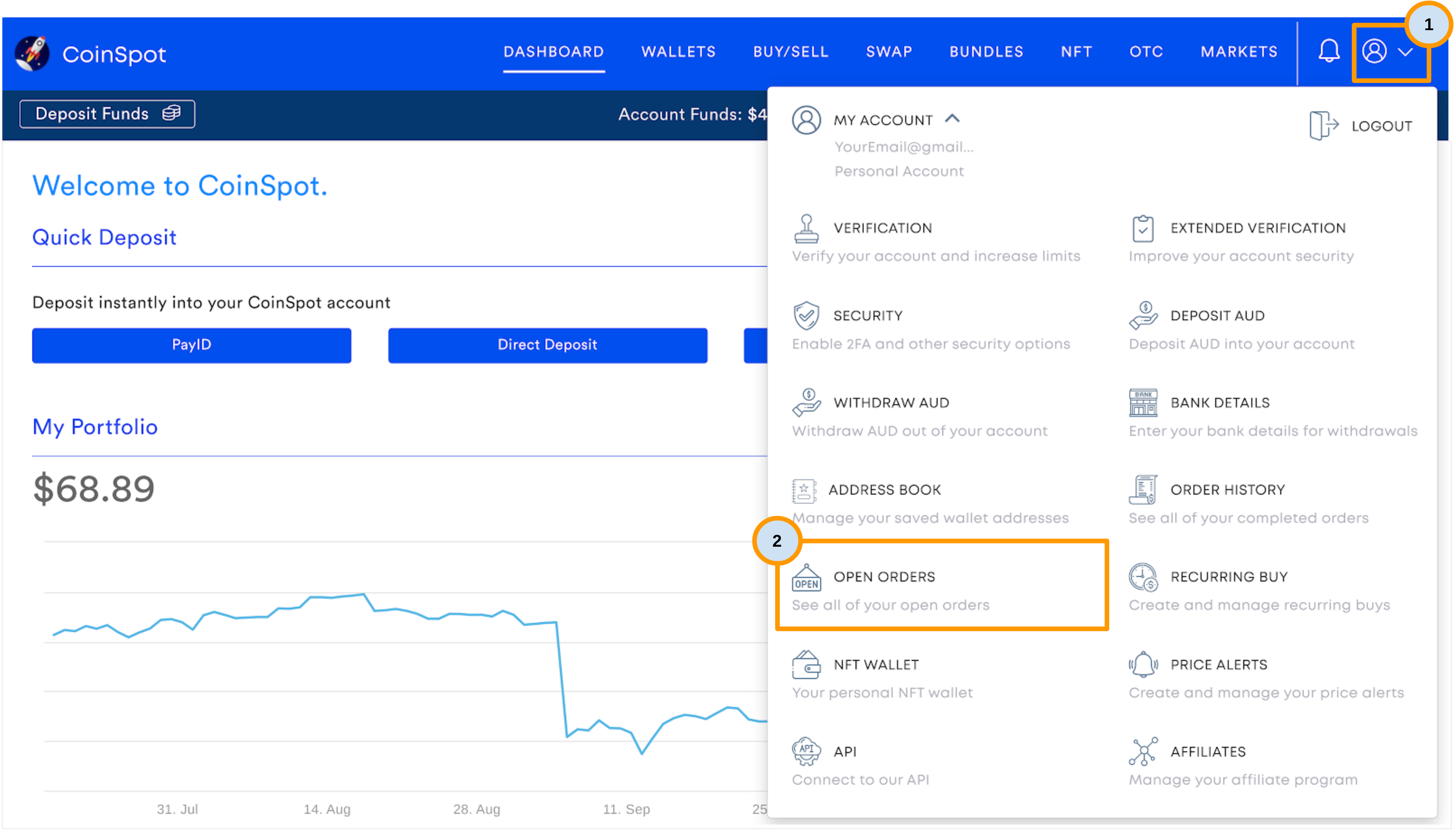 CoinSpot - My Account Menu - Open Orders.png