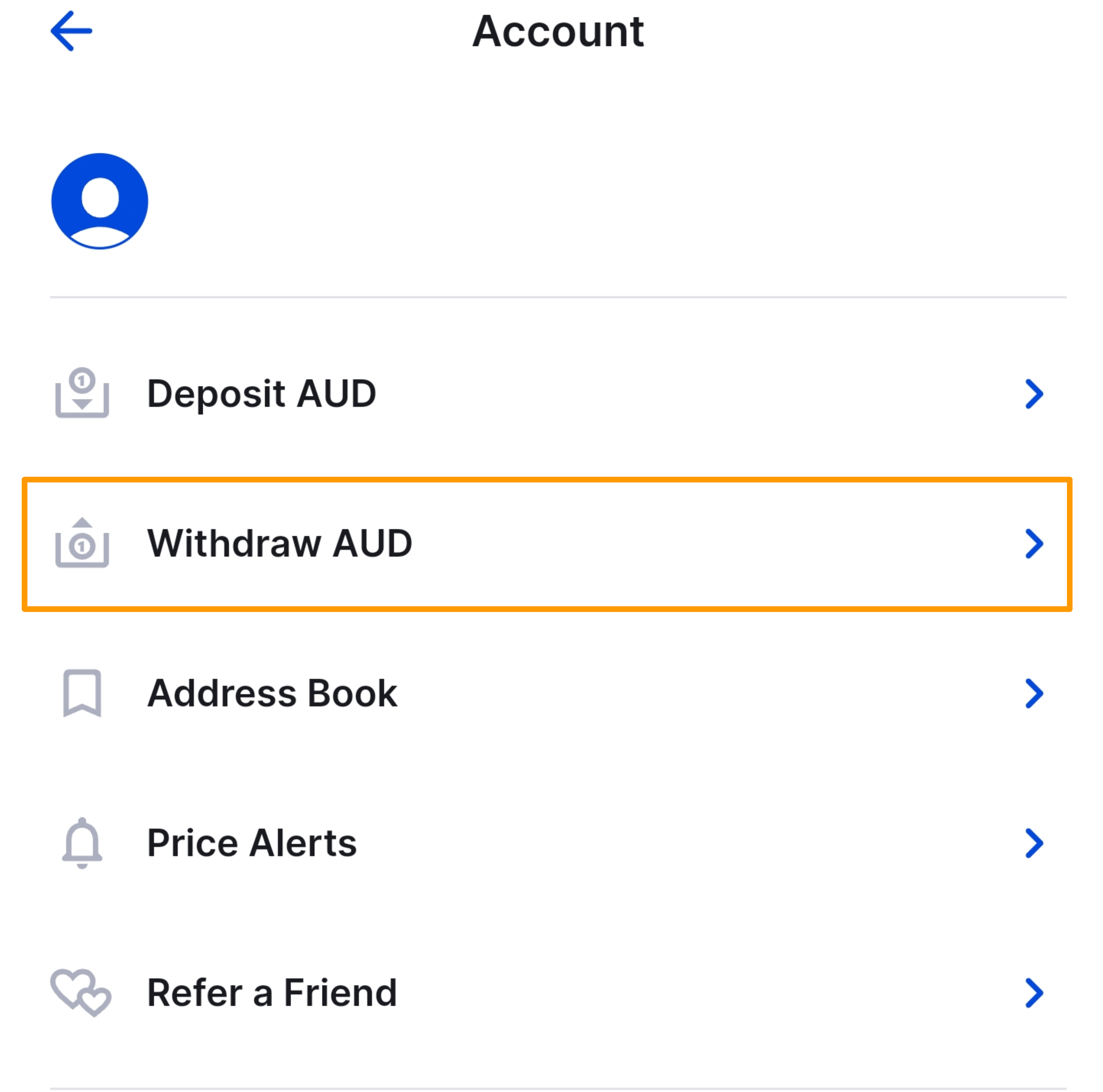 CoinSpot Mobile App - AUD Withdrawal - Figure 2.png