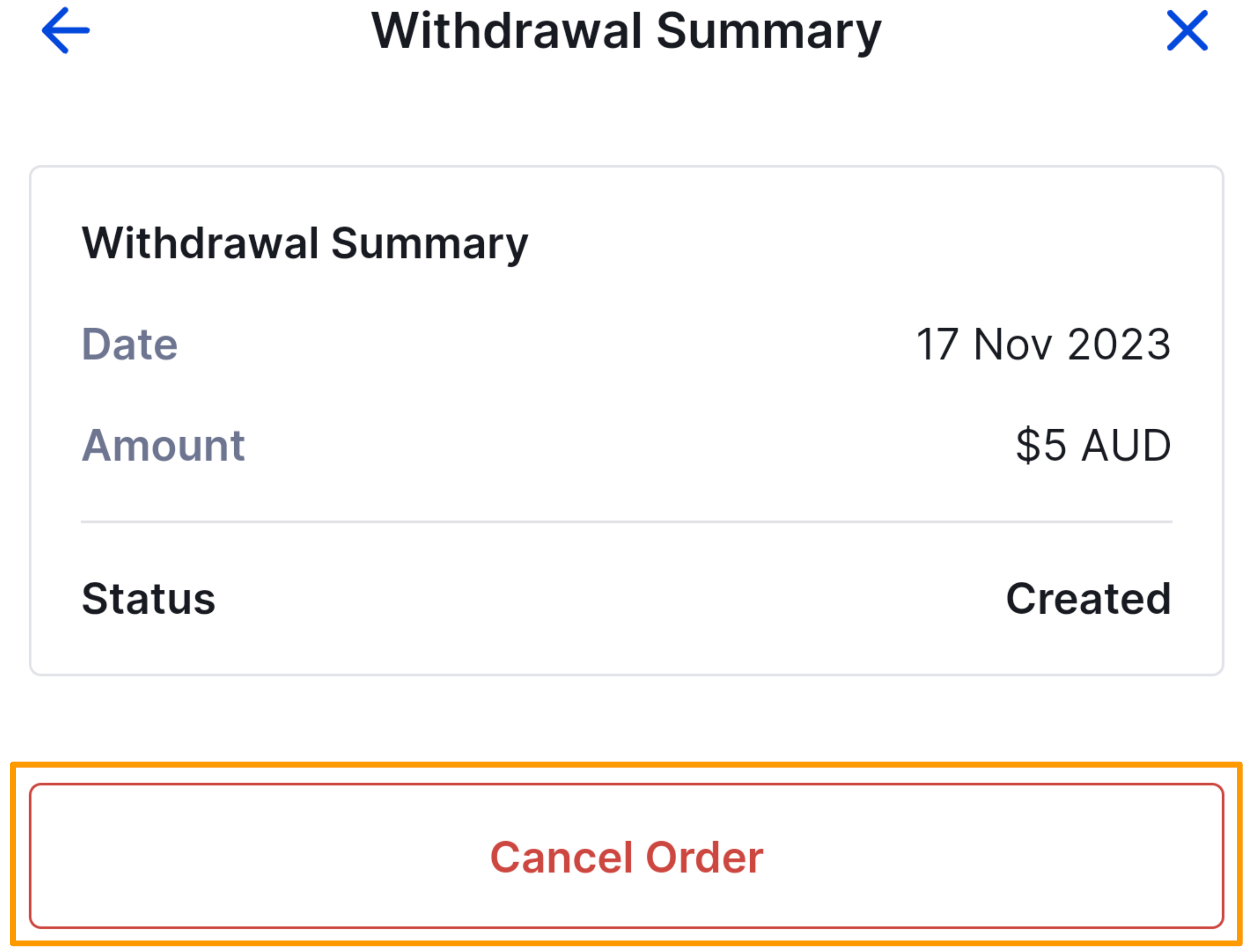 CoinSpot Mobile App - AUD Withdrawal - Figure 10.png