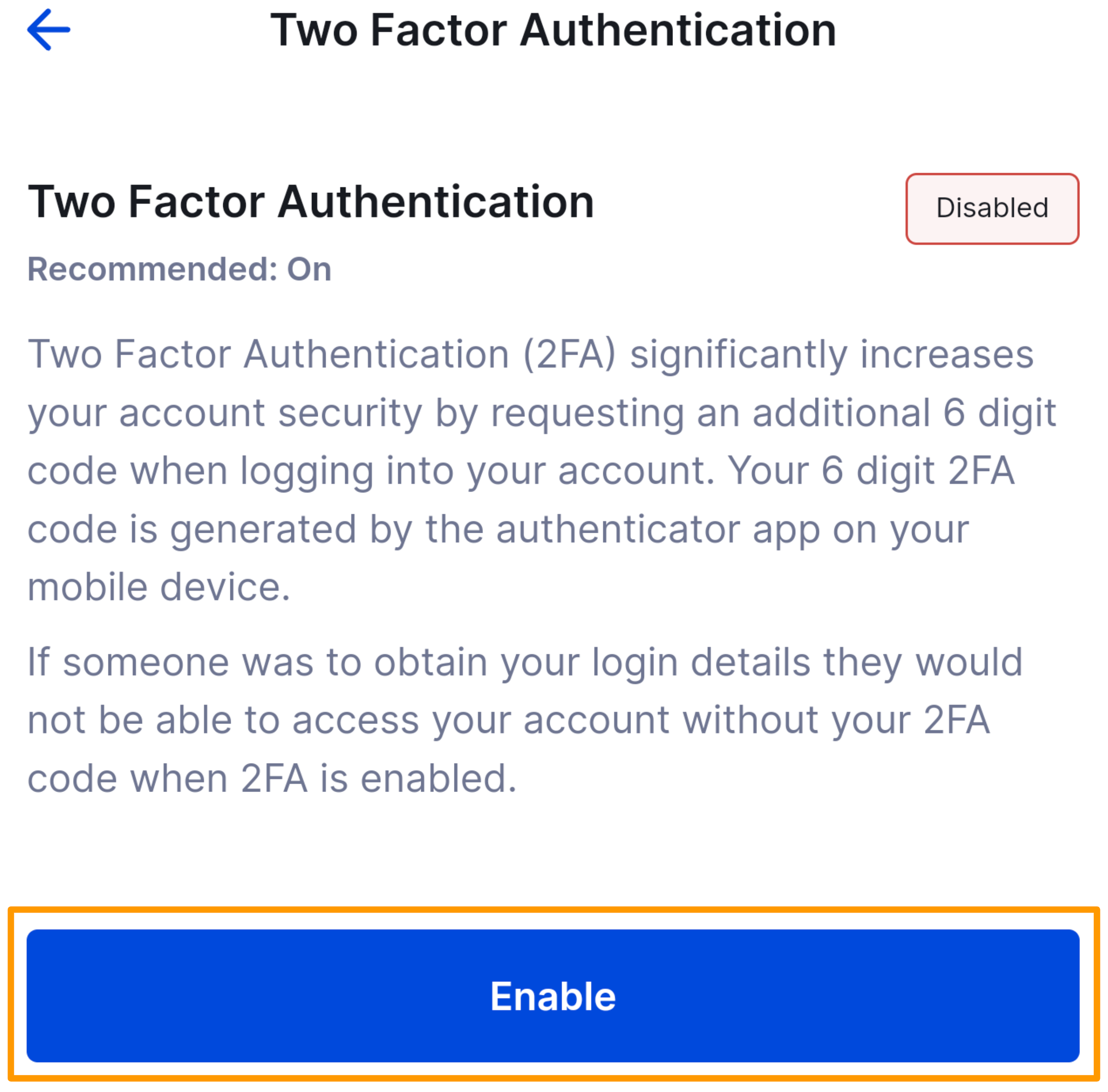 CoinSpot Mobile App - How to set up 2FA - Figure 5.png