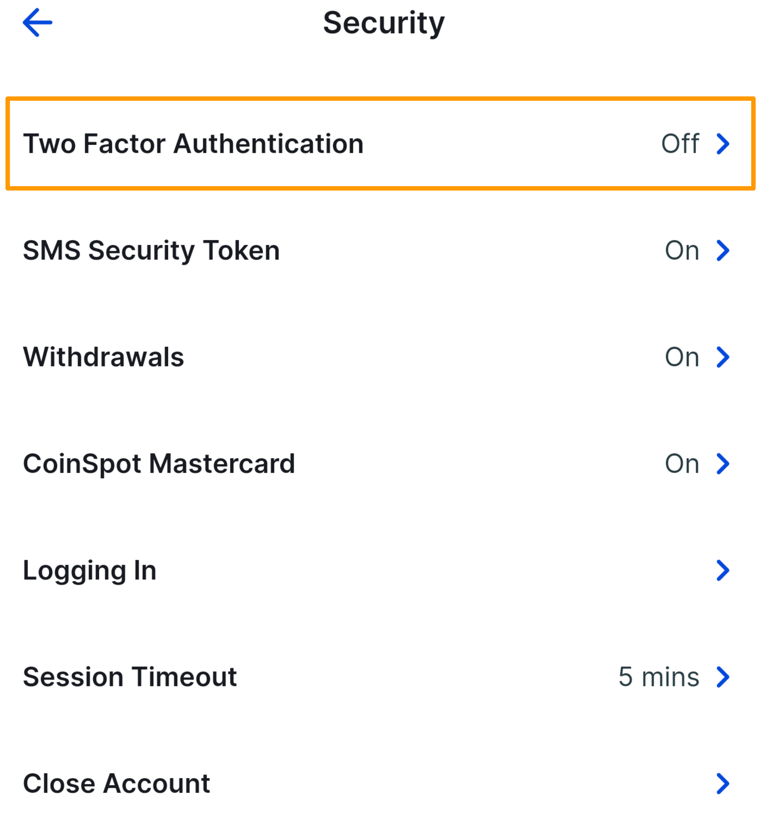 CoinSpot Mobile App - How to set up 2FA - Figure 4.png