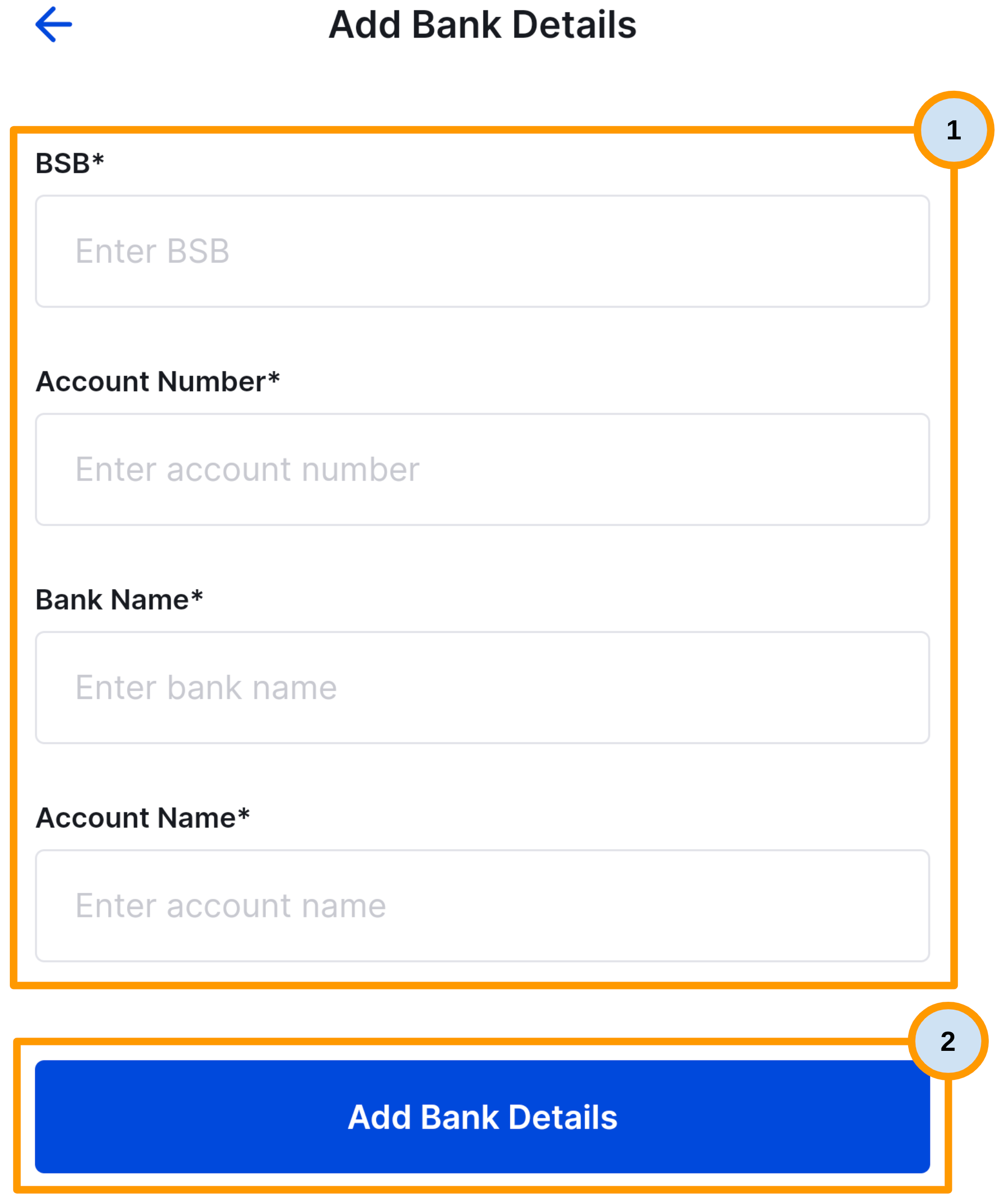 CoinSpot Mobile App - How to add Bank Details - Figure 4.png