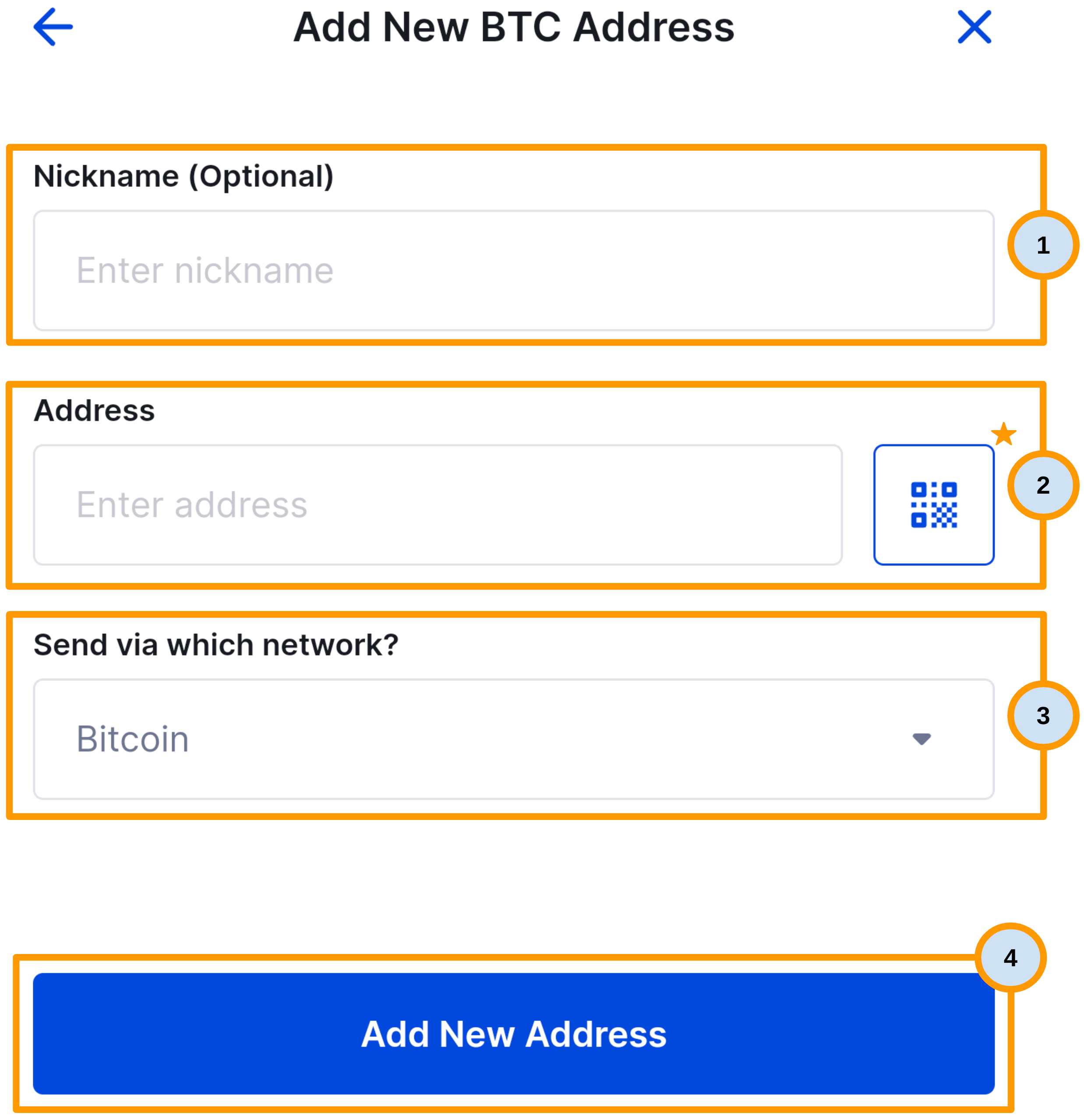 CoinSpot Mobile App - How to save your Wallet Addresses – CoinSpot