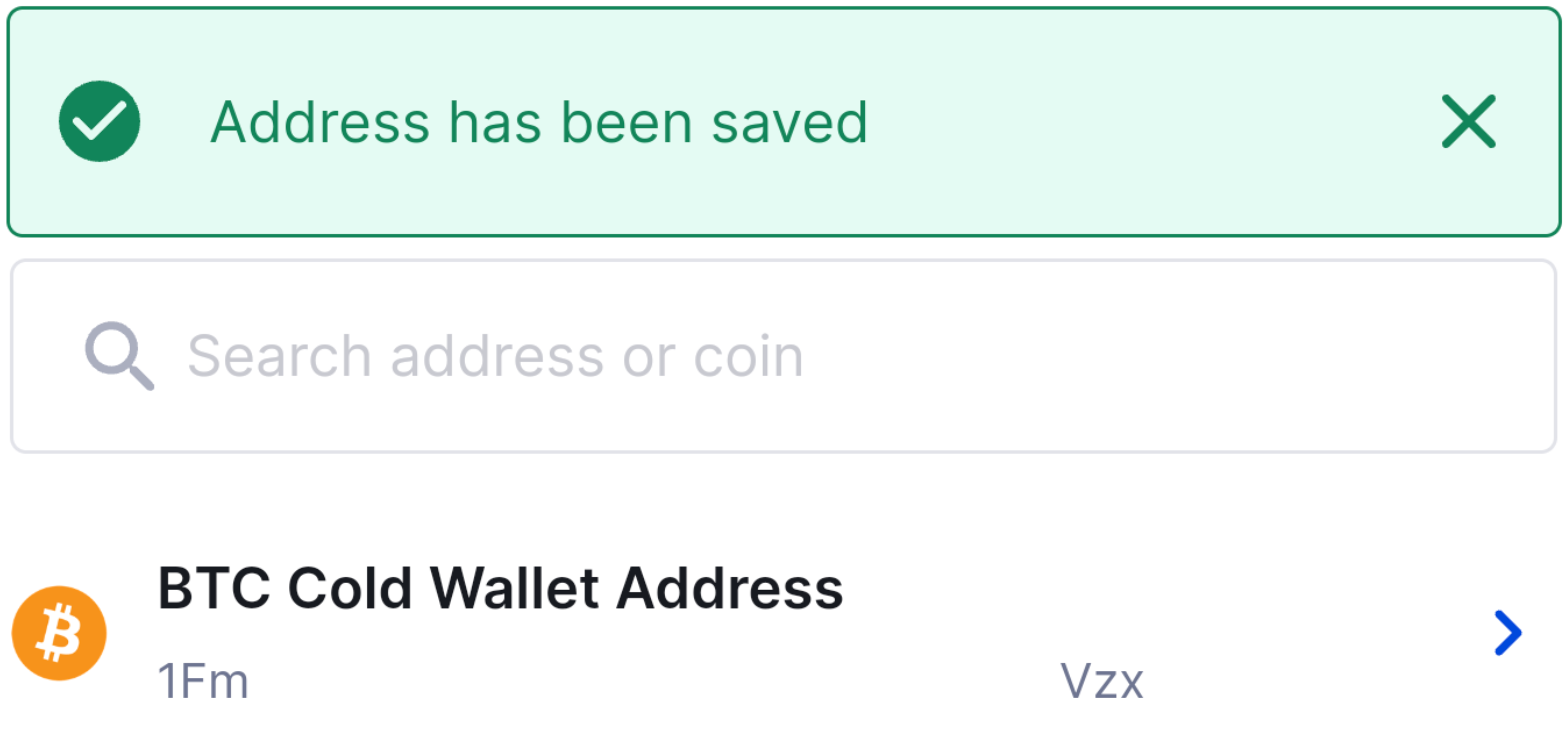 CoinSpot Mobile App - How to save your Wallet Addresses – CoinSpot