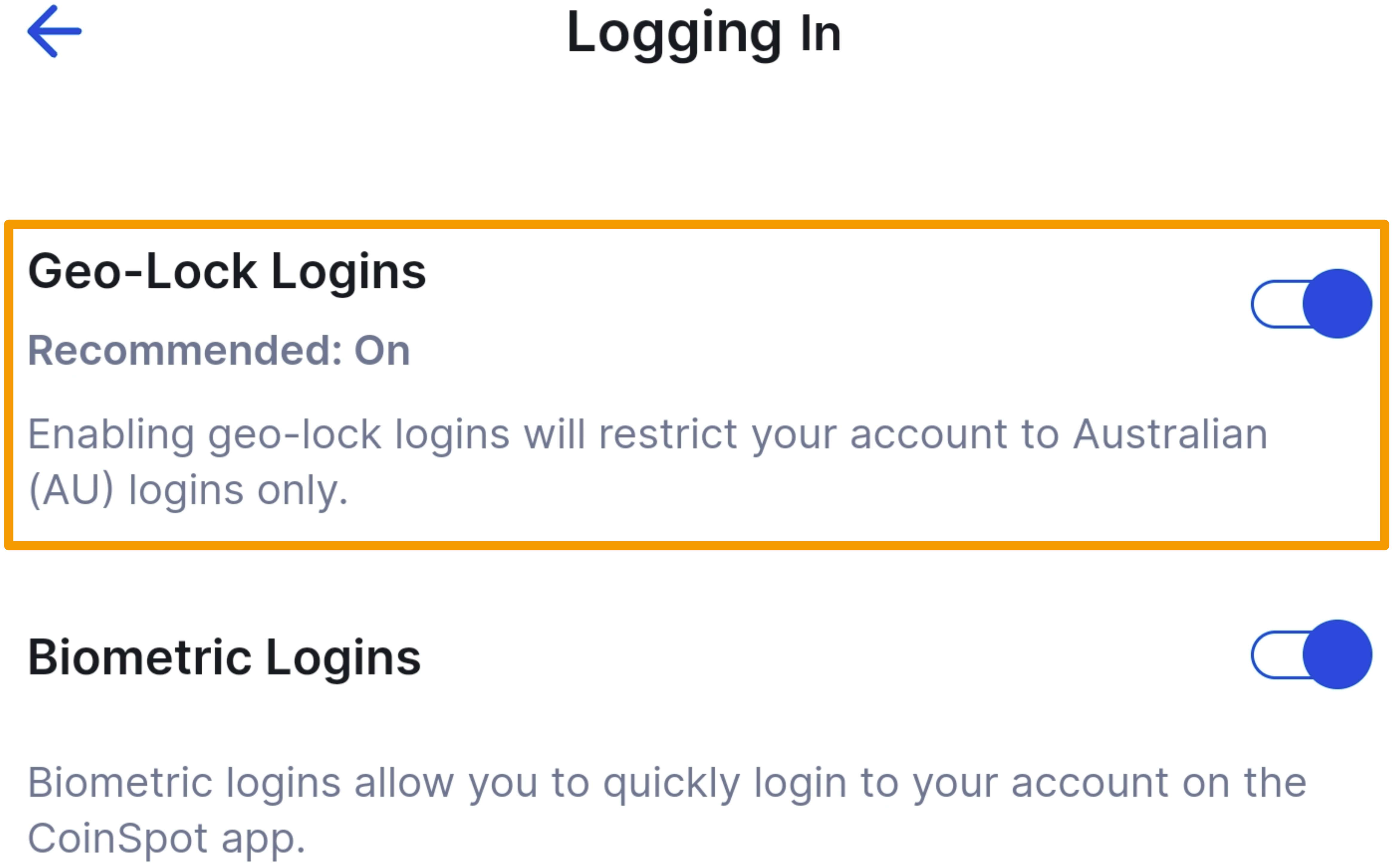 CoinSpot Mobile App - How to Enable & Disable Geo-Lock Logins - Figure 9 (1).png