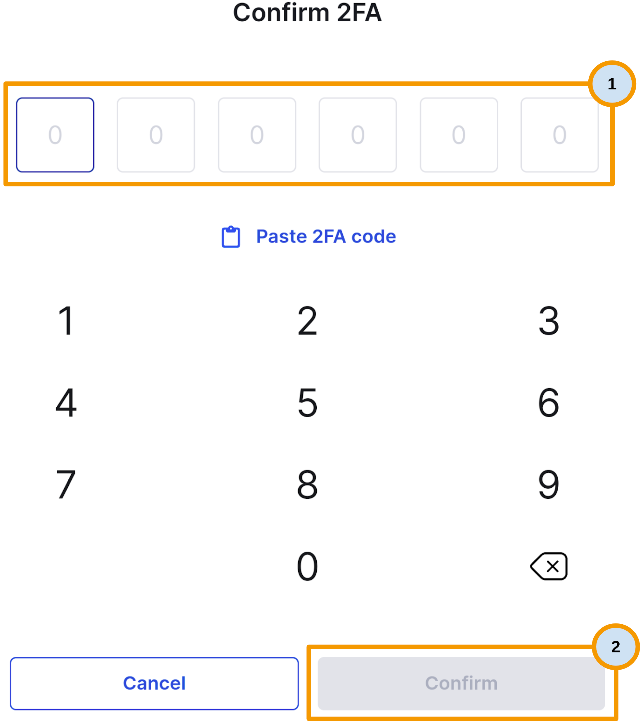 Enable SMS 2FA - CoinSpot Mobile App- (Entering 2FA Token to Enable).png