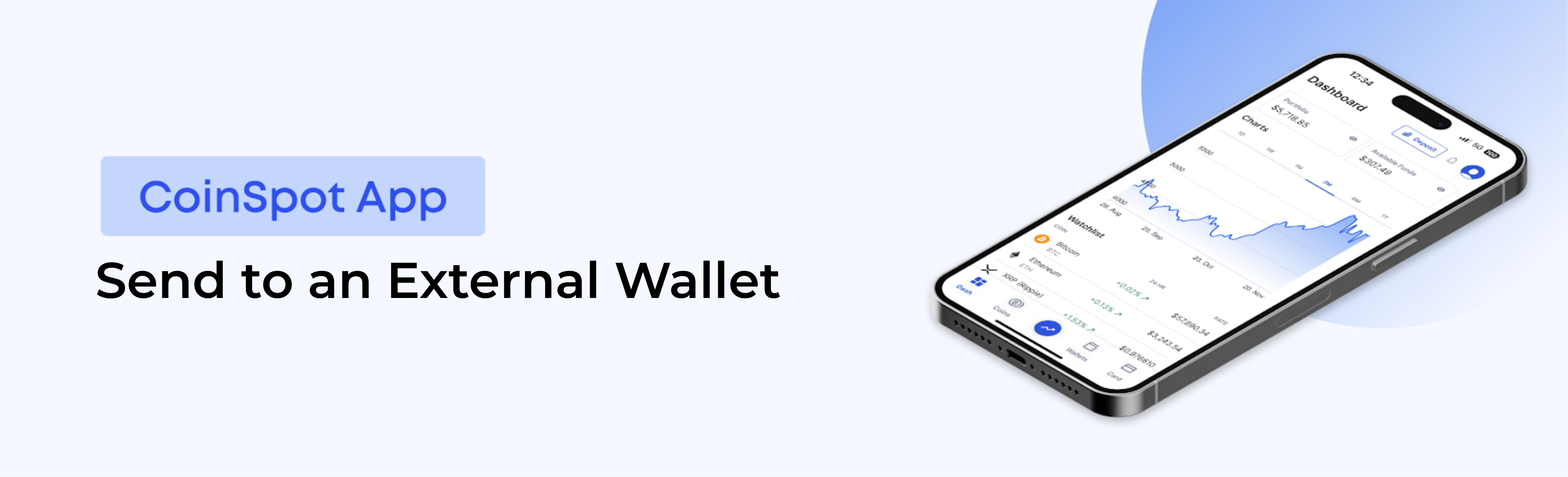 CoinSpot Mobile App How to send to an External Wallet CoinSpot