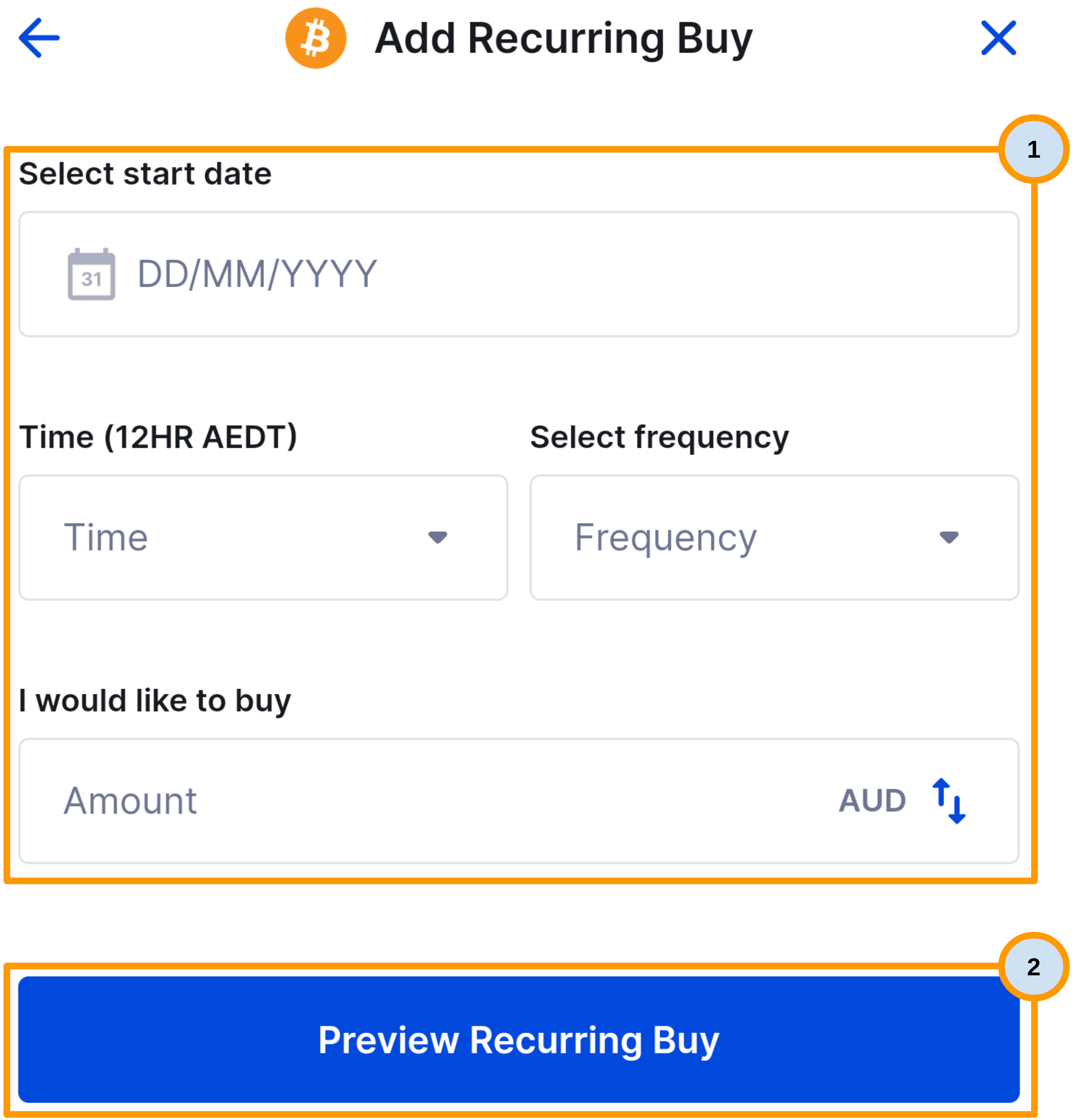 CoinSpot App - Recurring Buy - Create Order.png