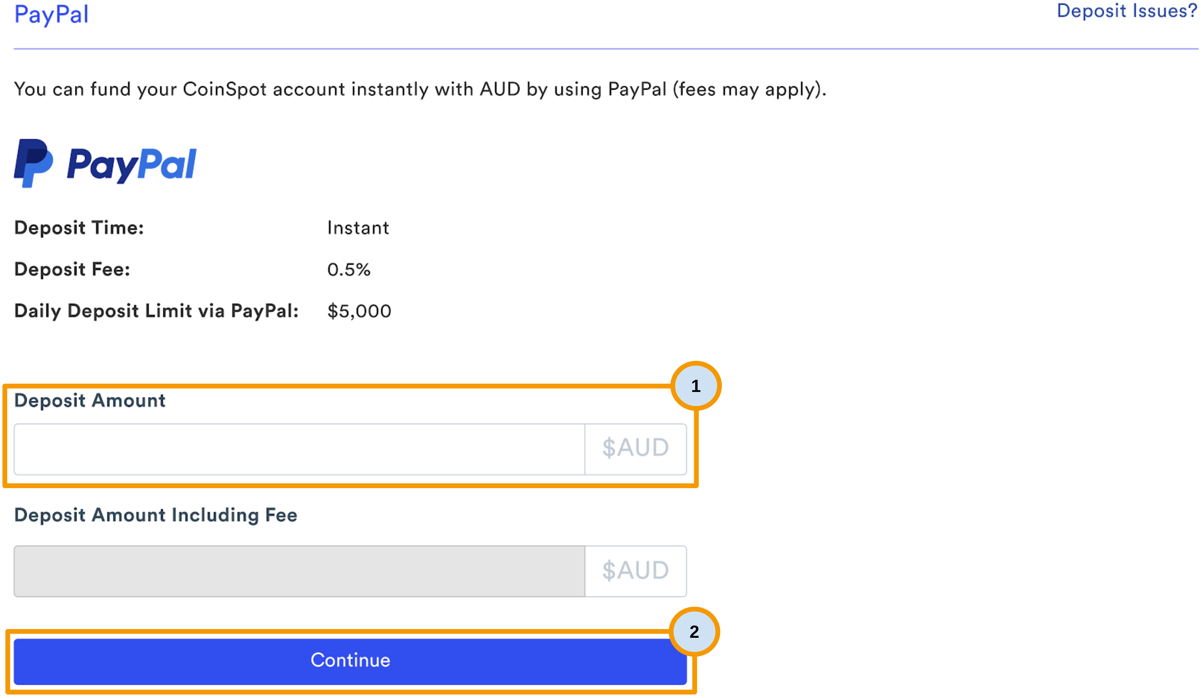 Help using PayPal Deposit – CoinSpot